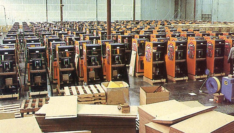 Illustration for article titled Old Arcade Machines On The Factory Floor